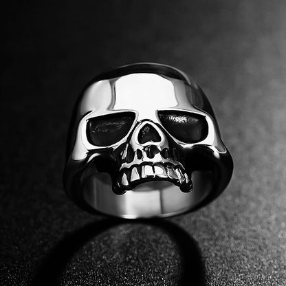 High Polish Pirate Skull Ring
