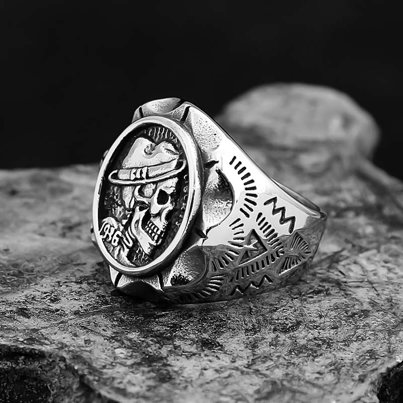1936 Fedora Skull Ring