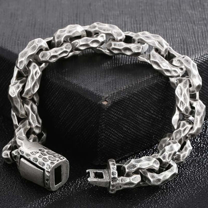 Outlaw Tapping Pattern Link Bracelet