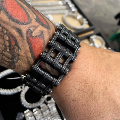 Black Tripple Chain Bracelet