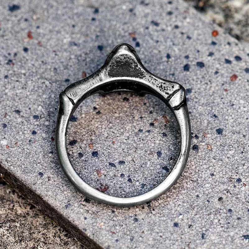 Minimalist Rebel Skull Ring