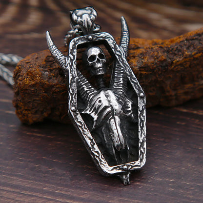 Lucifer Goat Skull Necklace