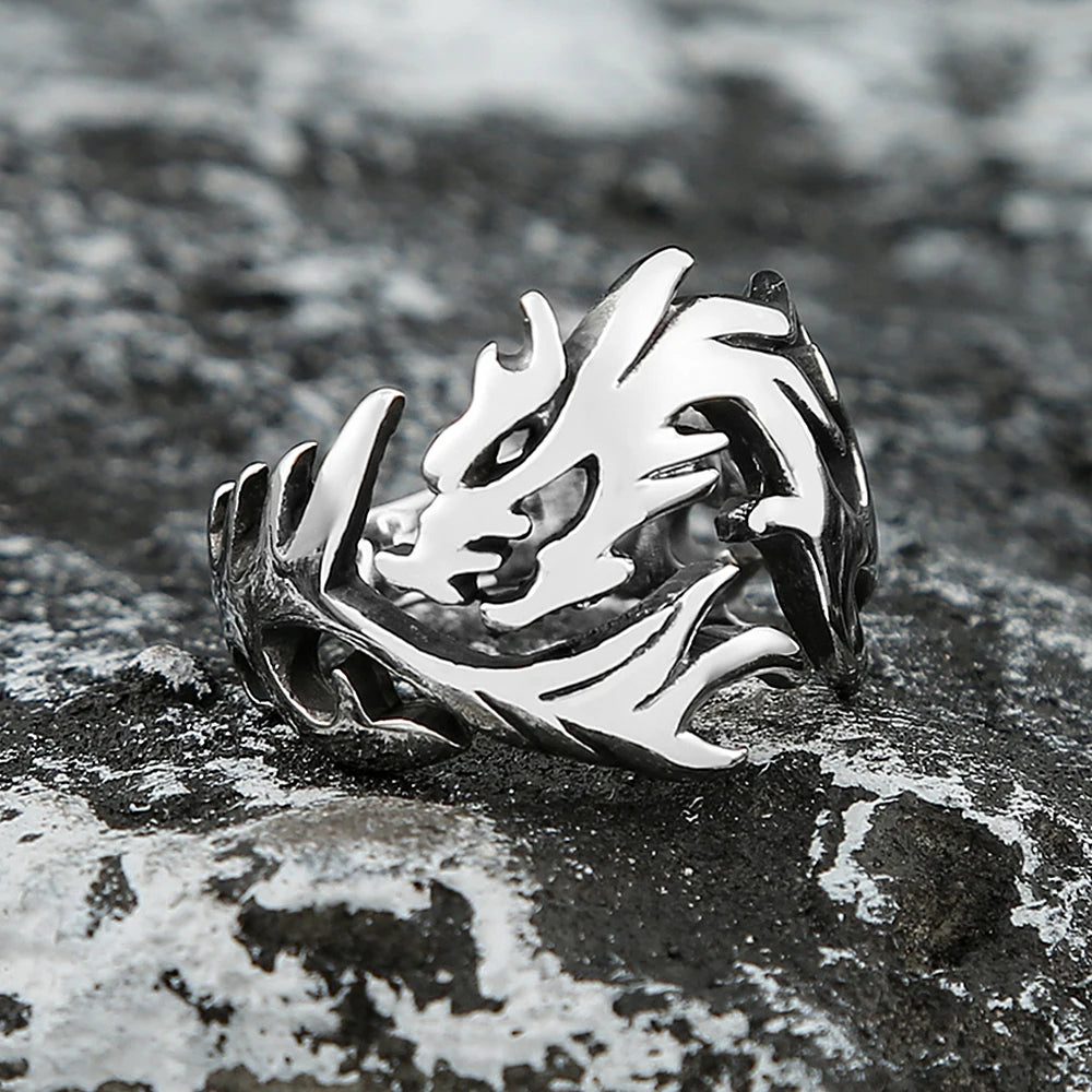 Fire Dragon Punk Ring