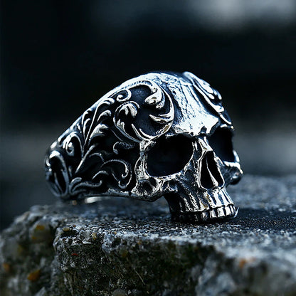 Vintage Gothic Skull Ring