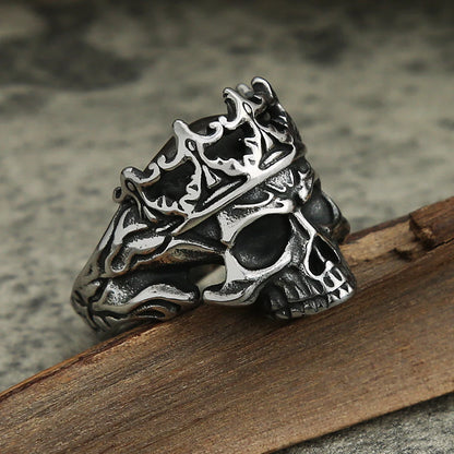 Gothic Crown Skull Ring