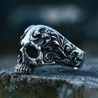 Vintage Gothic Skull Ring