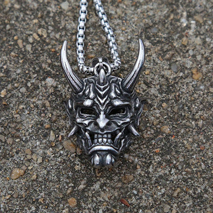 Mask Skull Pendant Necklace