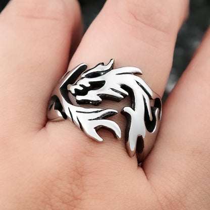 Fire Dragon Punk Ring