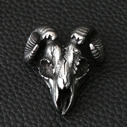 Biker Sheep Head Necklace