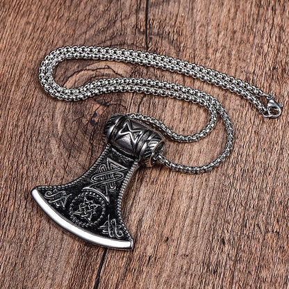 Viking Axe Celtic Necklace