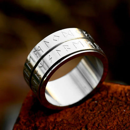 Double Viking Runes Ring