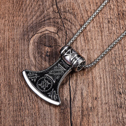 Viking Axe Celtic Necklace