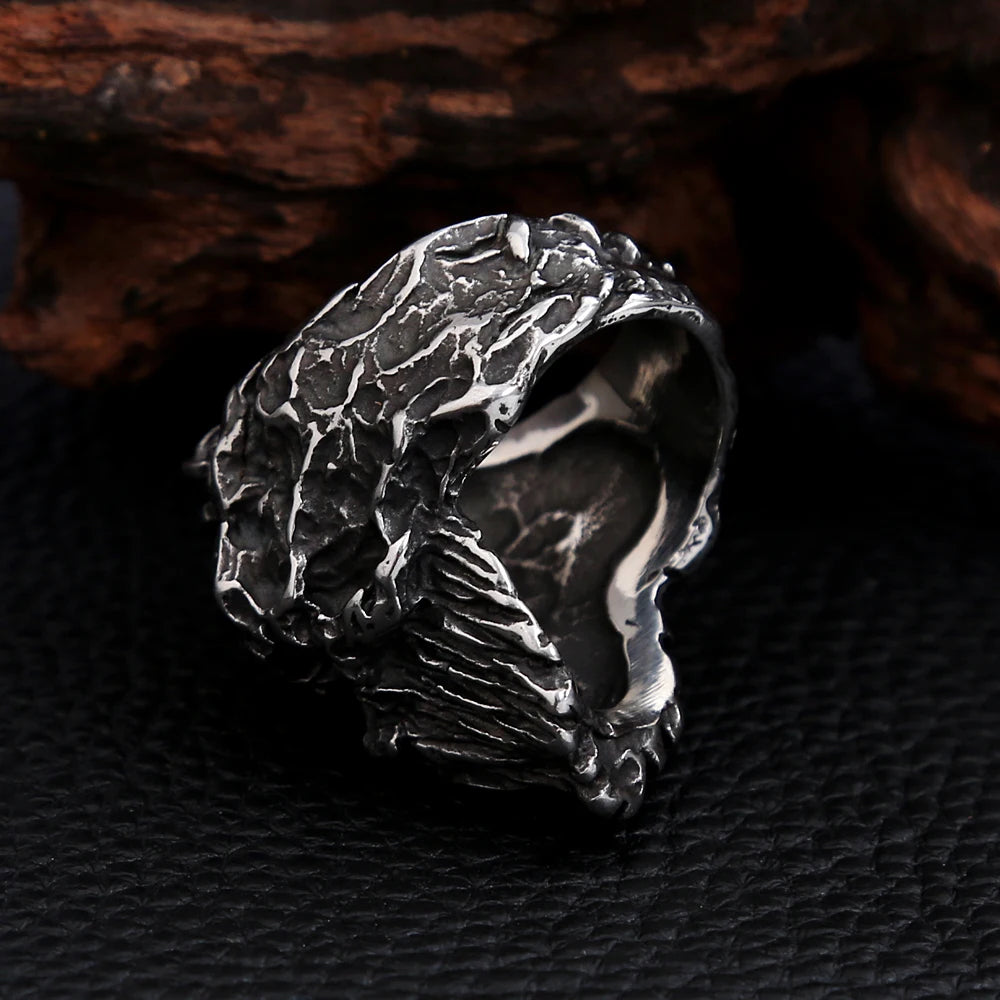 Black Satanic Skull Ring