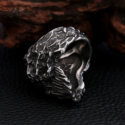 Black Satanic Skull Ring