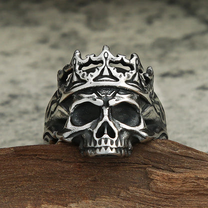 Gothic Crown Skull Ring