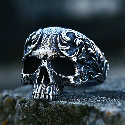 Vintage Gothic Skull Ring