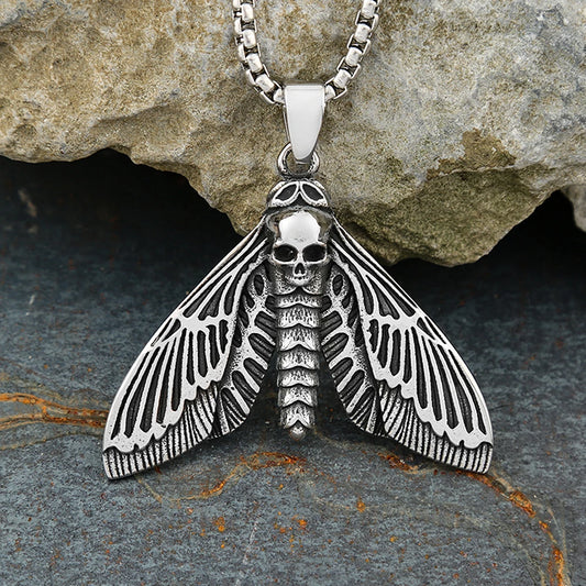 Death Moth Skull Necklace