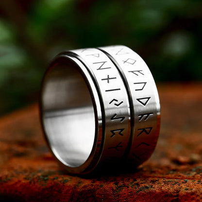 Double Viking Runes Ring