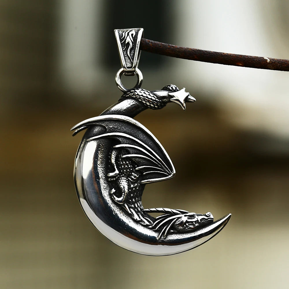 Sleeping Dragon Moon Necklace