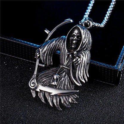 Death Scythe Skull Necklace