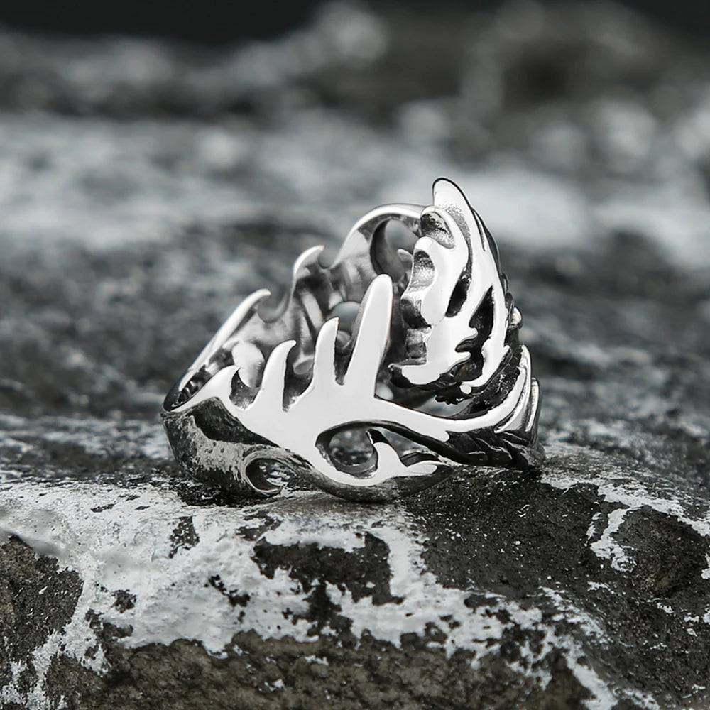 Fire Dragon Punk Ring