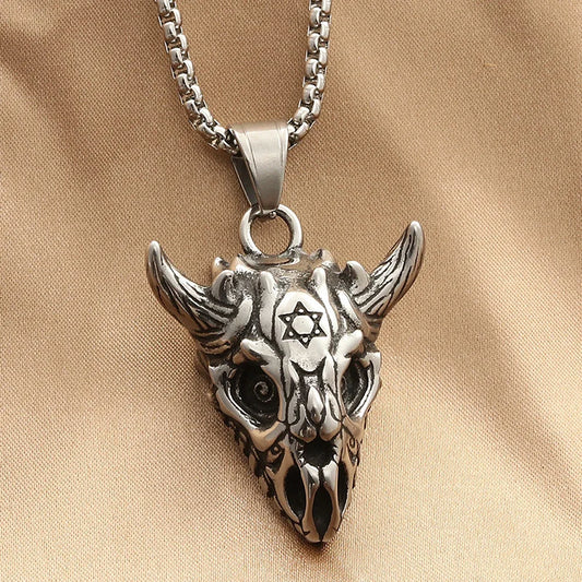 Goat Head Skull Necklace